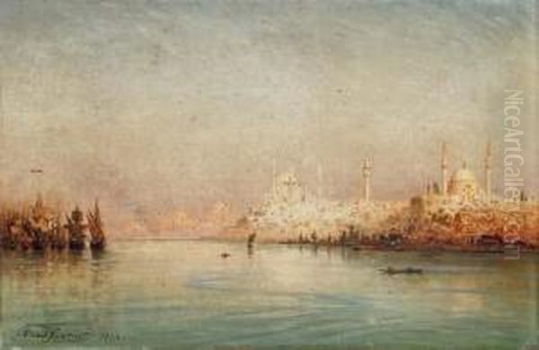 On The Golden Horn Oil Painting by Ernst Carl Eugen Koerner