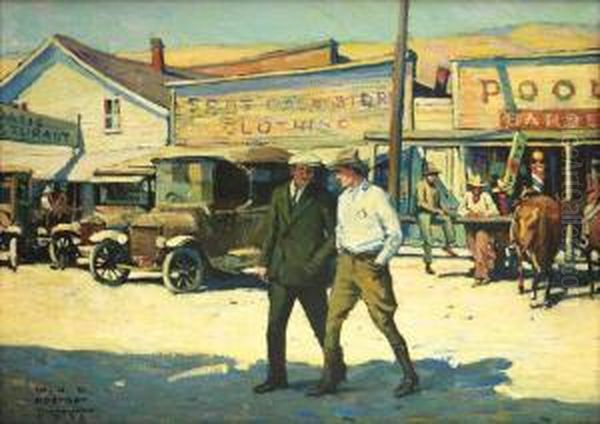 Let's Drop Over To The Office Oil Painting by William Henry Dethlef Koerner