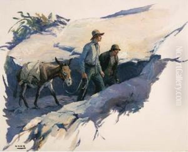 Showin' The Trail Oil Painting by William Henry Dethlef Koerner