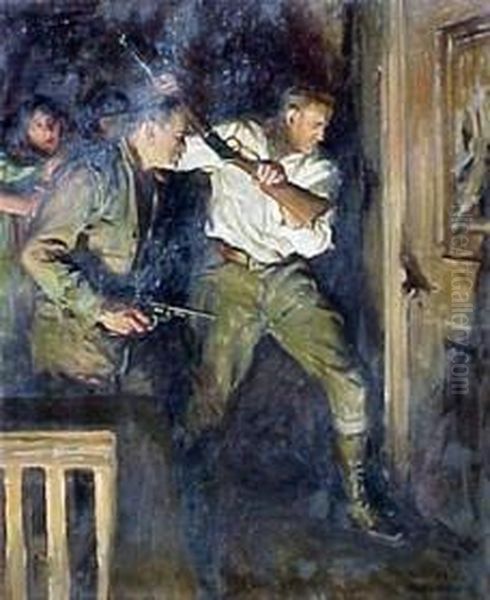 Breaking In Oil Painting by William Henry Dethlef Koerner