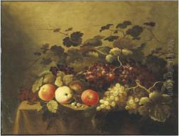 Nature Morte Aux Fruits Oil Painting by Roloef Koets