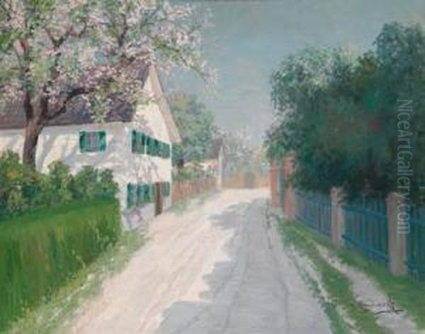 Fruhling In Der Vorstadt Oil Painting by Jakob Koganowsky