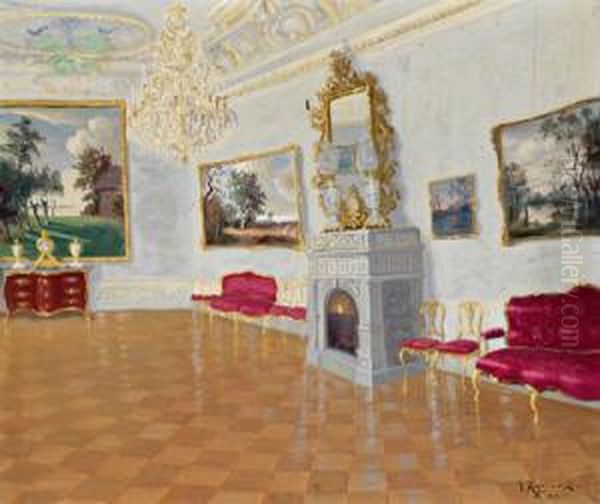 Barockes Schloss- Oder Palaisinterieur Oil Painting by Jakob Koganowsky