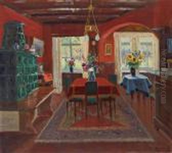 In Der Stube Oil Painting by Jakob Koganowsky