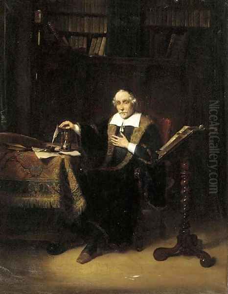 The scholar Oil Painting by Jacobus Ludovicus Cornet