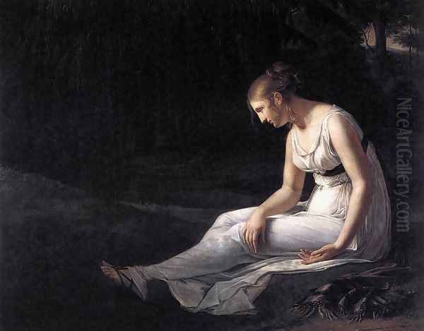 Melancholy 1801 Oil Painting by Constance Marie Charpentier