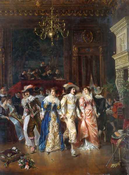 The Dance Oil Painting by Herman Maurice Cossmann