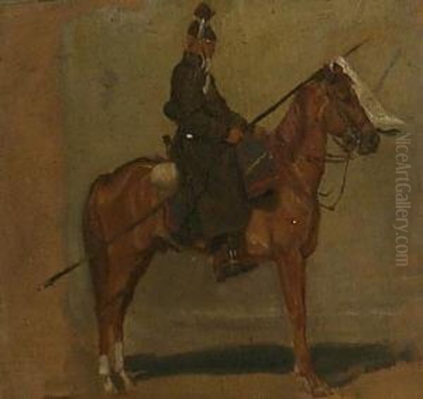 Ulan Zu Pferd Oil Painting by Louis Kolitz