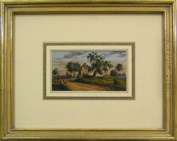 South Of Phila. Oil Painting by Augustus Kollner