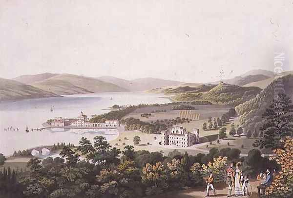 The Town of Inverary, 1824 Oil Painting by I. Clark