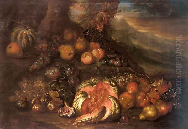 Still Life of Fruit Oil Painting by Joseph Teal Cooper