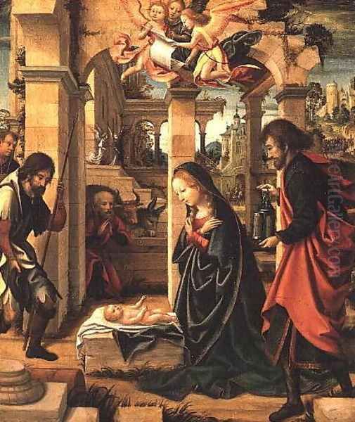 Adoration of the Shepherds Oil Painting by Marcellus Coffermans