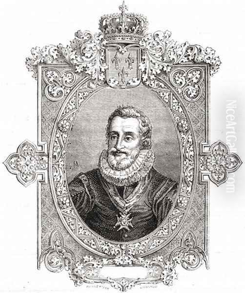 Henri IV, from 'Histoire de la Revolution Francaise' Oil Painting by Hercule Catenacci