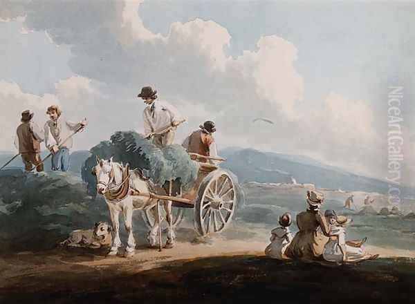 The Hay Wagon Oil Painting by Peter Le Cave