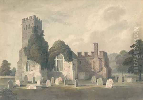 Tottenham Church Oil Painting by Hubert Cornish