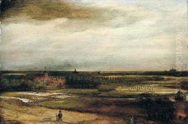 Goldweigher's Field Oil Painting by Philips Koninck