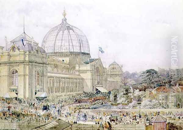 International Exhibition 1862- Official Opening Oil Painting by Edward Sheratt Cole