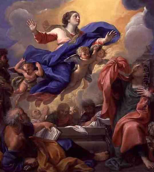 The Assumption of the Virgin Oil Painting by Guillaume Courtois