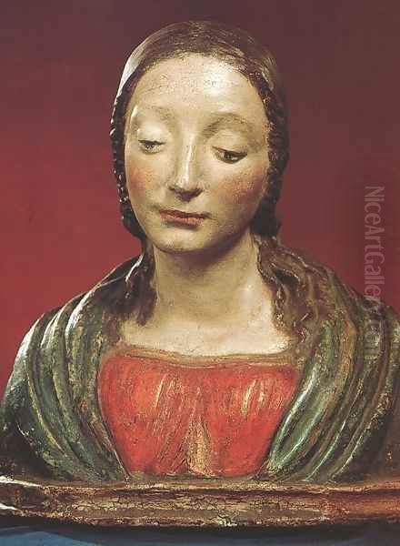 Bust of a Saint Oil Painting by Matteo Civitale