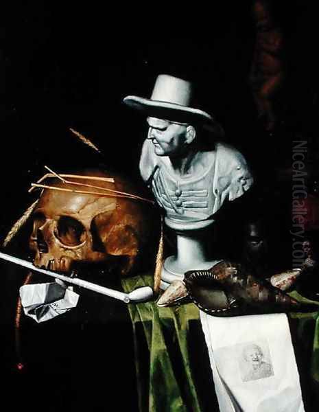 Vanitas 1665 Oil Painting by Johannes Cordua