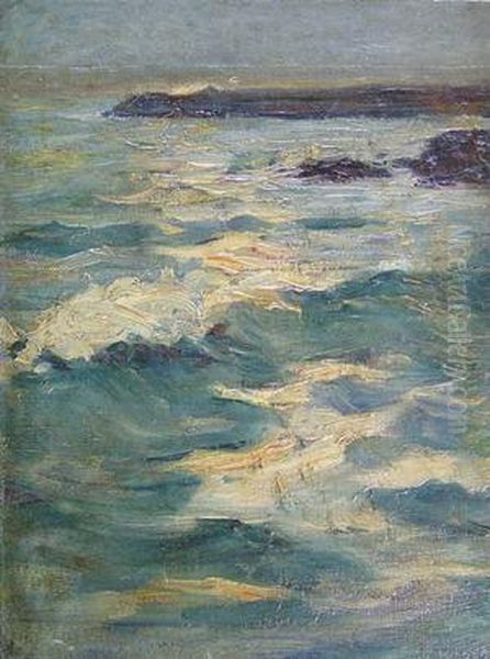 Sea At Dawn Oil Painting by Augustus B. Koopman