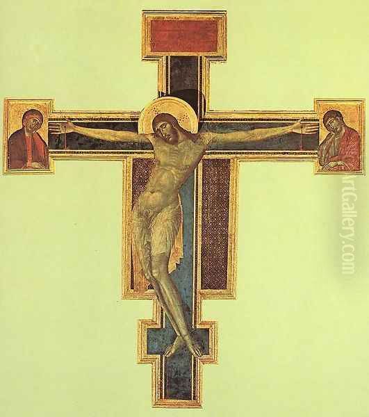 Crucifix Oil Painting by Giovanni Cimabue