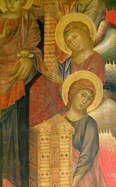 Angels from the Santa Trinita Altarpiece Oil Painting by Giovanni Cimabue