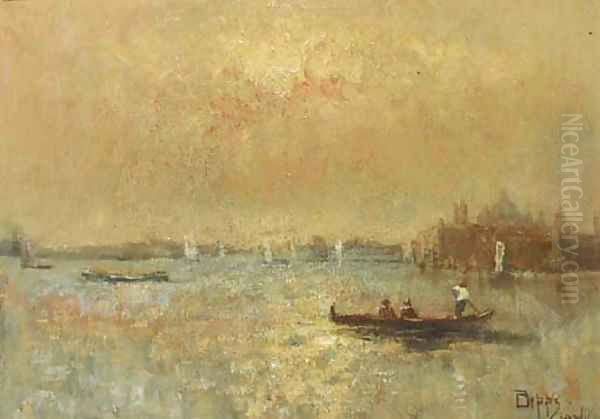 The Venetian lagoon Oil Painting by Beppe Ciardi