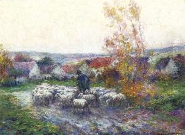 Herding The Sheep Oil Painting by Michel Korochansky