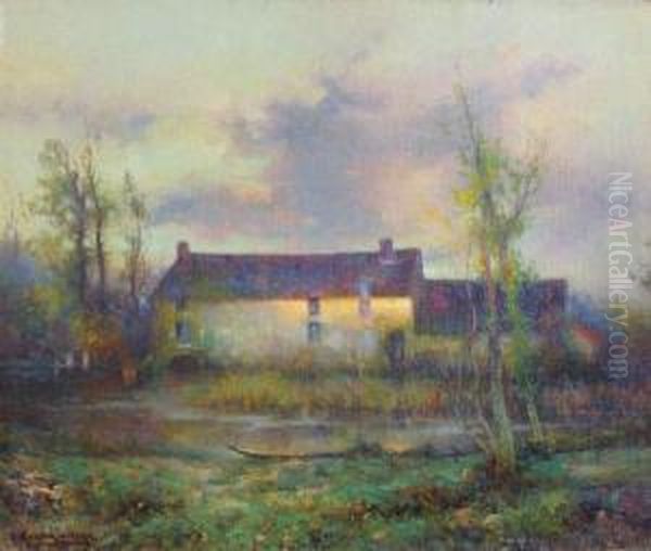 La Ferme Oil Painting by Michel Korochansky