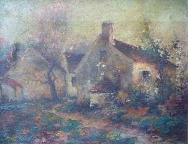 Le Village Oil Painting by Michel Korochansky