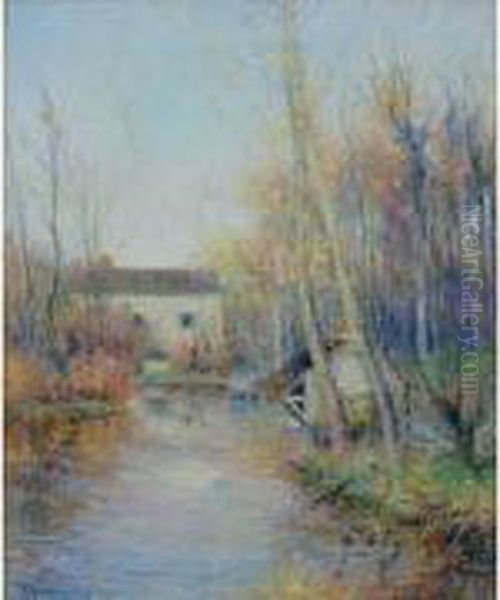  Bord De Riviere A L'automne  Oil Painting by Michel Korochansky