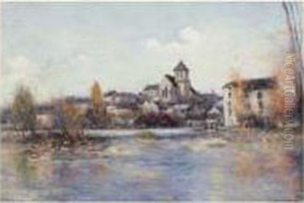 Vue De Moret-sur-loing Oil Painting by Michel Korochansky