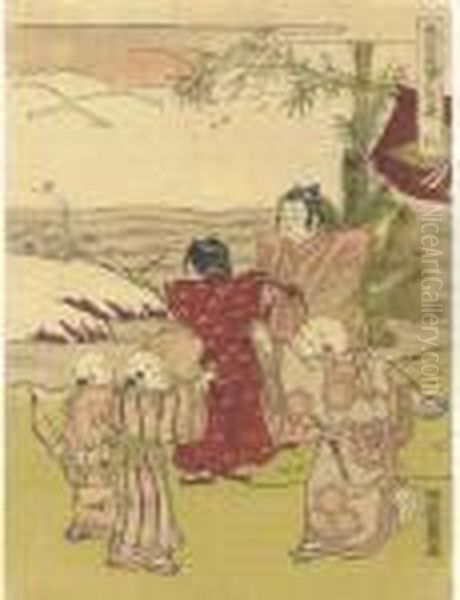 Utagawa Toyohiro Oil Painting by Isoda Koryusai