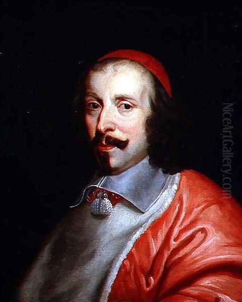 Portrait of Cardinal Jules Mazarin (1602-61) Oil Painting by Studio of Champaigne, Philippe de (1602-74)