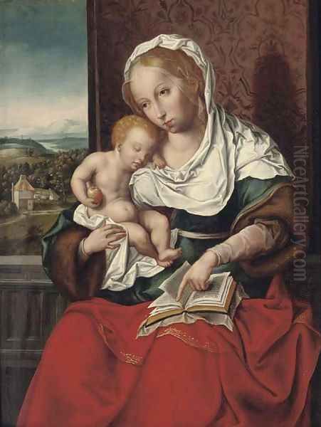 The Virgin and Child 4 Oil Painting by Joos Van Cleve