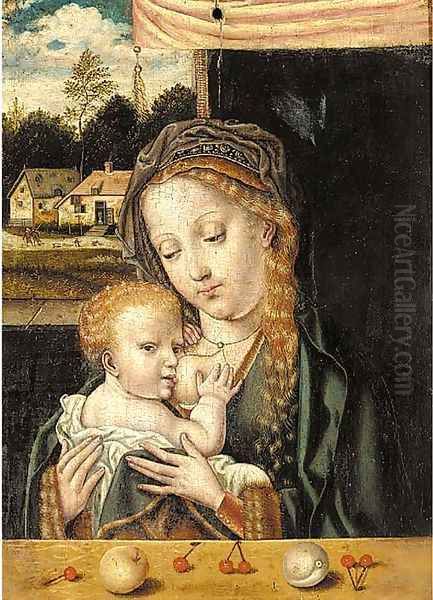 The Virgin and Child 2 Oil Painting by Joos Van Cleve