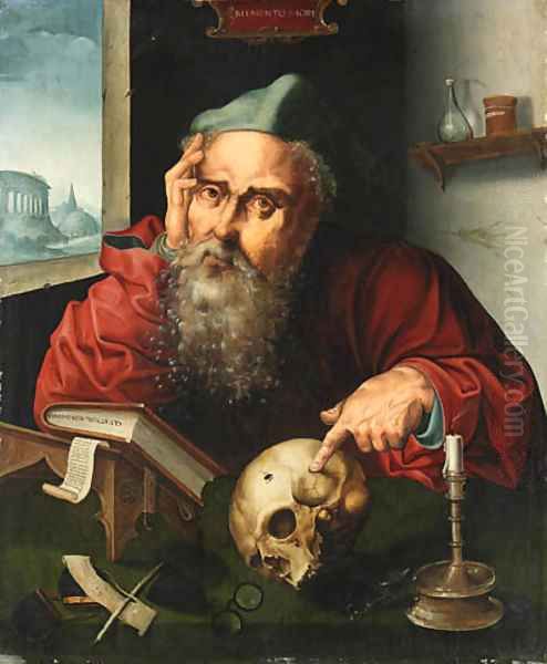 Saint Jerome in his Study 3 Oil Painting by Joos Van Cleve