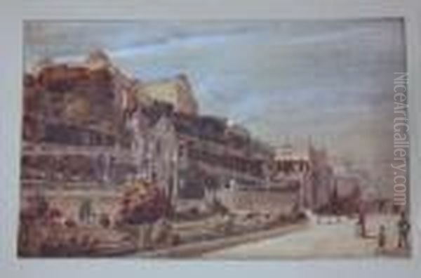 The King's Palace In Budapest Oil Painting by Jeno, Eugene Koszkol