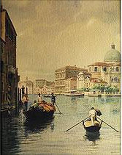 Ansicht Von Venedig Oil Painting by Jeno, Eugene Koszkol