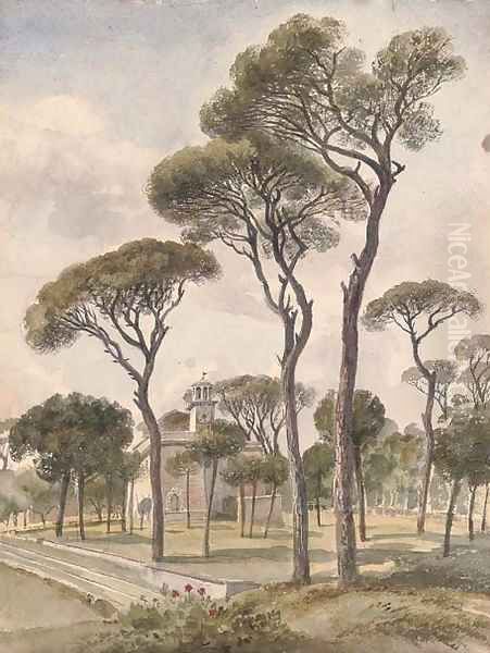 The Villa Borghese, Rome 2 Oil Painting by Harriet Cheney