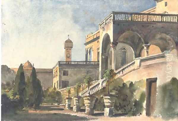 The Villa Doria, Genoa Oil Painting by Harriet Cheney