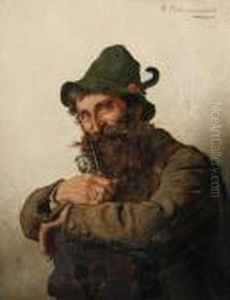 A Bavarian Gentleman, And A Companion Oil Painting by G. Hugo Kotschenreiter