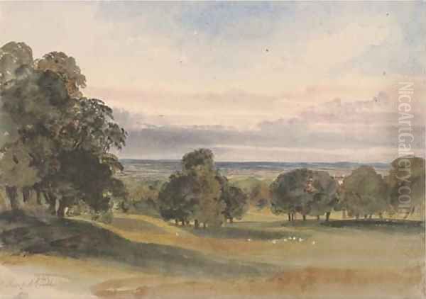 Ampthill, Bedfordshire Oil Painting by Harriet Cheney