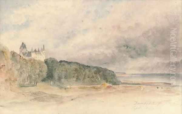 Dunrobin from the dairy Oil Painting by Harriet Cheney