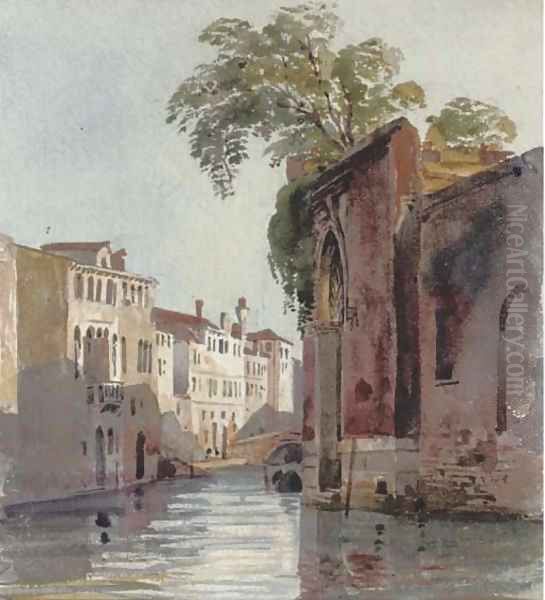 Near Campo dei Mori, Venice Oil Painting by Harriet Cheney