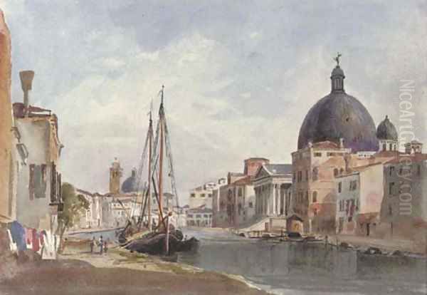 S. Simeon Piccolo, Venice Oil Painting by Harriet Cheney