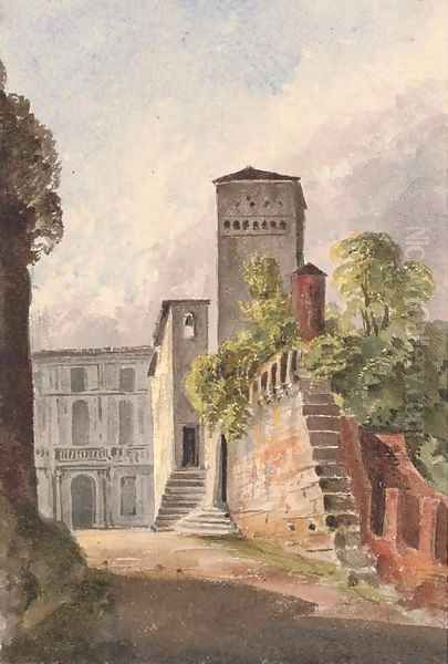 The Castle of Collalto, Sabino Oil Painting by Harriet Cheney