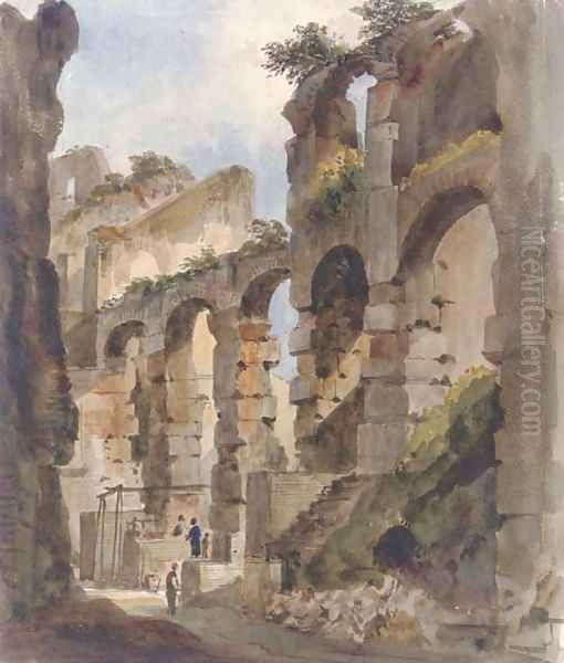 The Colosseum, Rome Oil Painting by Harriet Cheney