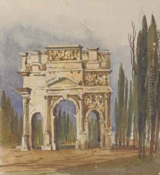 The Triumphal Arch of Orange, Avignon Oil Painting by Harriet Cheney